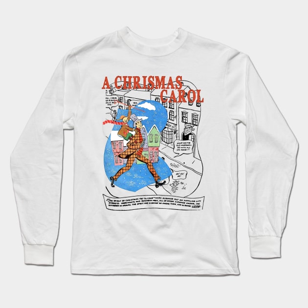 A Classic Christmas Carol Comic Design Long Sleeve T-Shirt by Joaddo